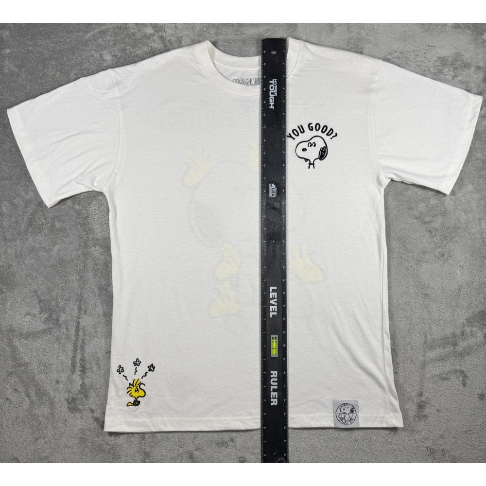 Peanuts Snoopy You Good Woodstock Graphic T-Shirt White Men Size Large L - Picture 2 of 11
